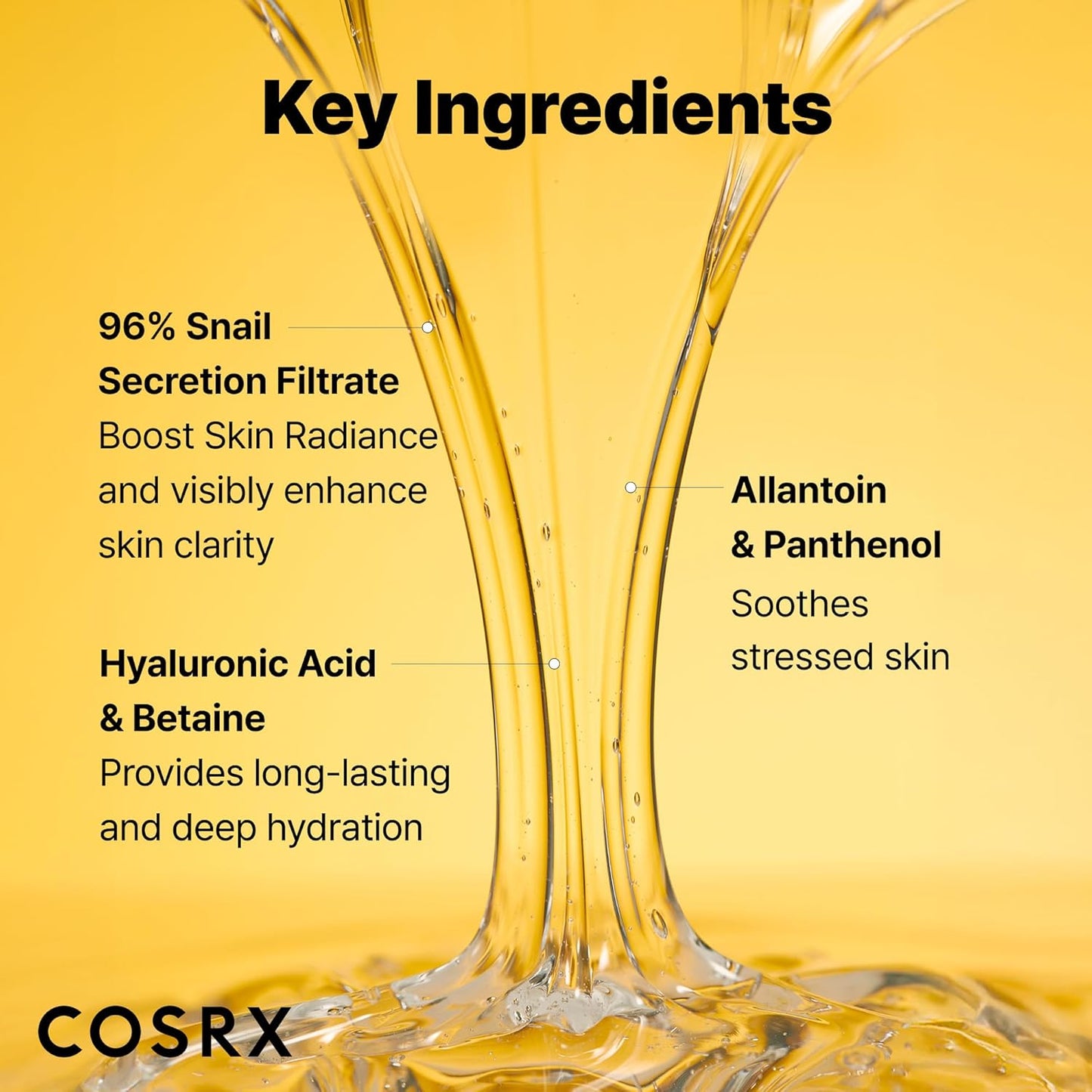 COSRX Snail Mucin 96 Essence – Hydrating Korean Face Serum for Dry, Sensitive & Dull Skin | 100ml