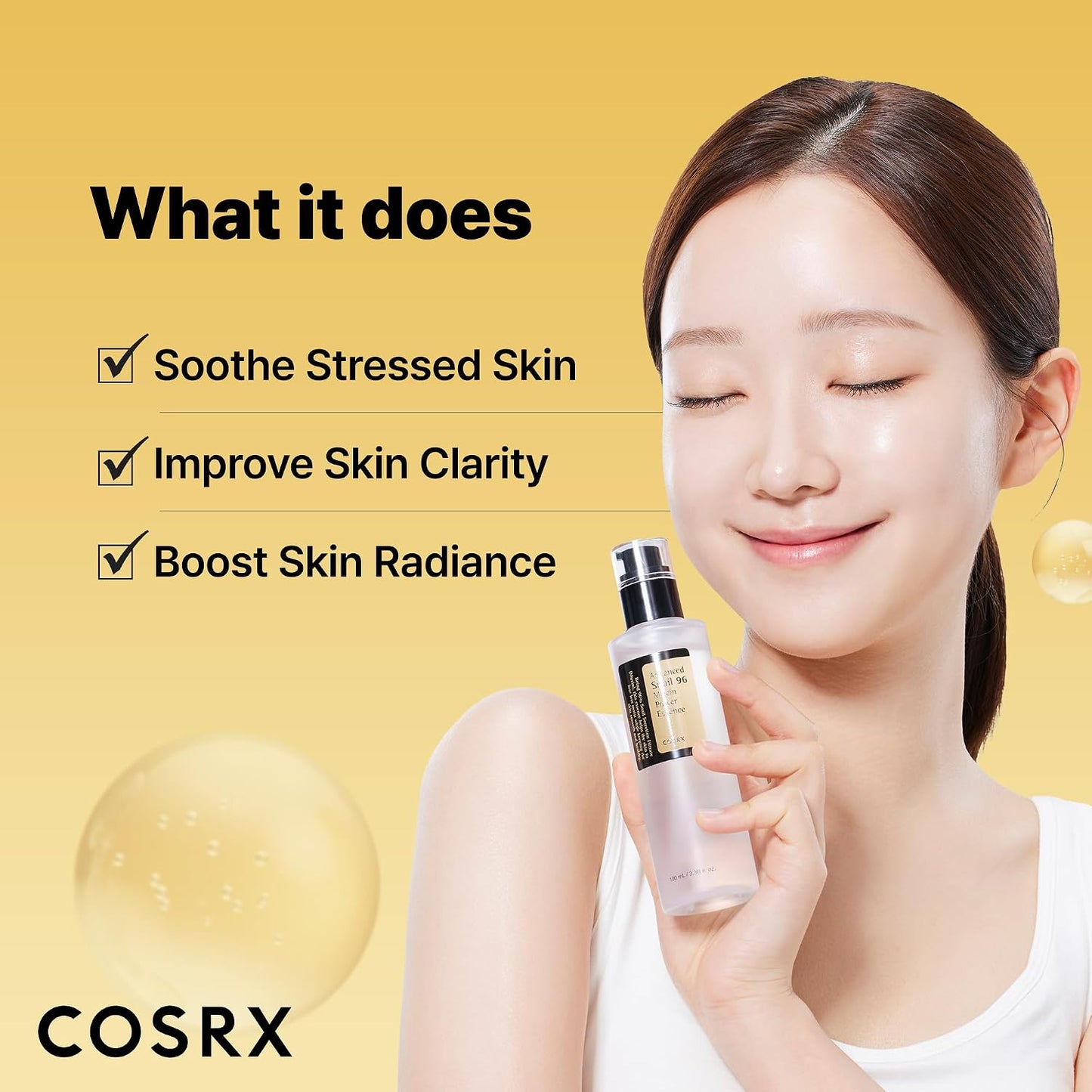 COSRX Snail Mucin 96 Essence – Hydrating Korean Face Serum for Dry, Sensitive & Dull Skin | 100ml
