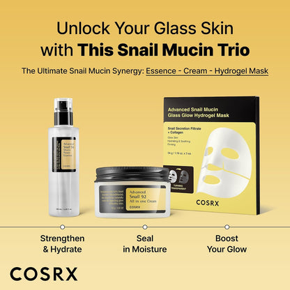 COSRX Snail Mucin 96 Essence – Hydrating Korean Face Serum for Dry, Sensitive & Dull Skin | 100ml