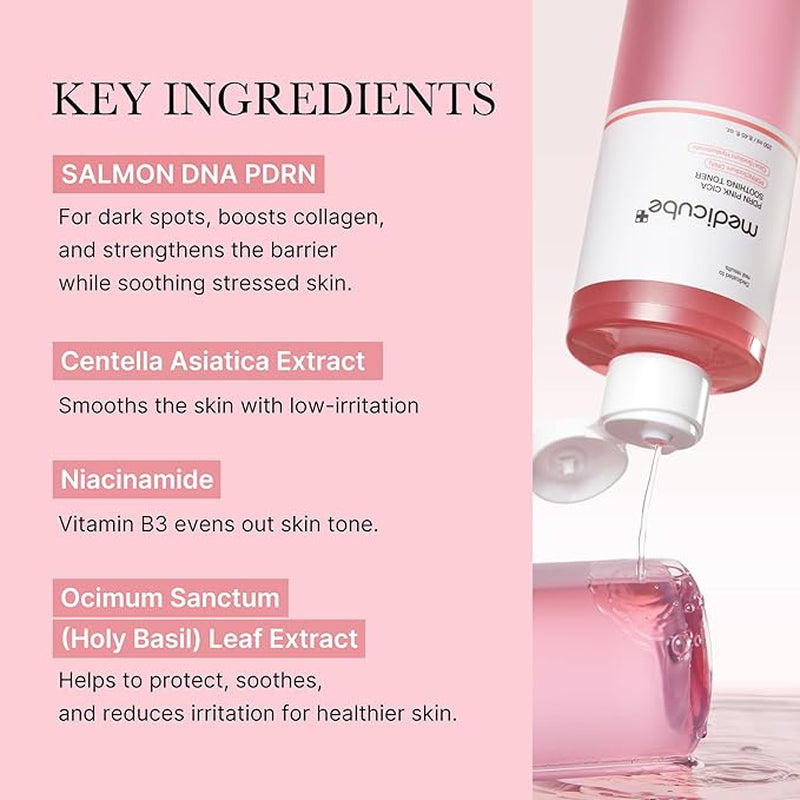 Medicube PDRN Pink Glutathione Cica Soothing Toner (250Ml)